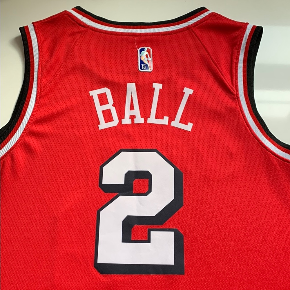 Lonzo Ball Chicago Bulls Nike Icon Edition Jersey